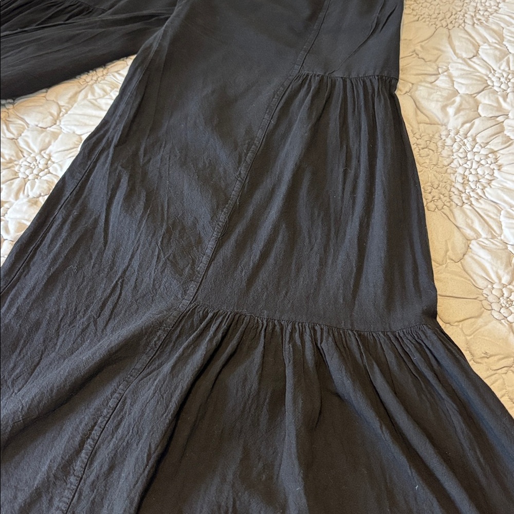 Black Tiered Wide-Leg Boutique Pants - Picture 10 of 10
